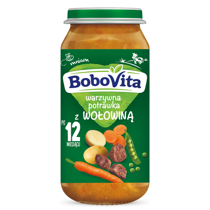BoboVita Warzywna potrawka z wołowiną po 12 miesiącu 250 g