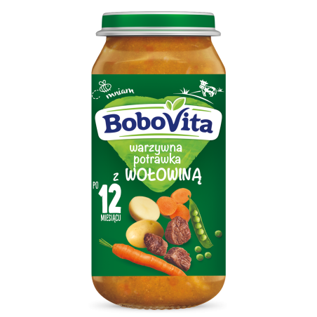 BoboVita Warzywna potrawka z wołowiną po 12 miesiącu 250 g