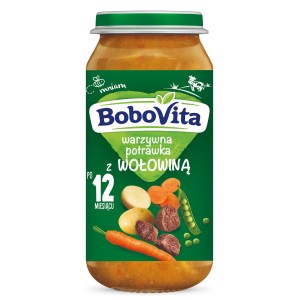 BoboVita Warzywna potrawka z wołowiną po 12 miesiącu 250 g
