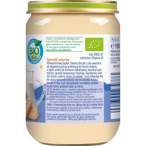 HiPP BIO Przysmak na Dobranoc Kaszka mleczna z biszkoptami i jabłkami po 4. miesiącu 190 g