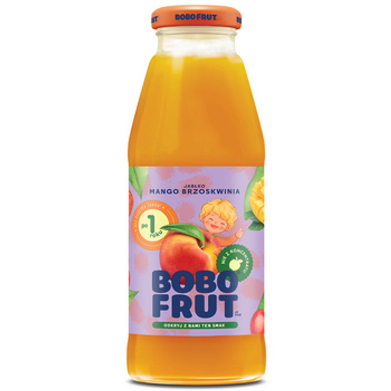 Bobo Frut Nektar Jabłko, mango, brzoskwinia 300 ml po 12 miesiącu