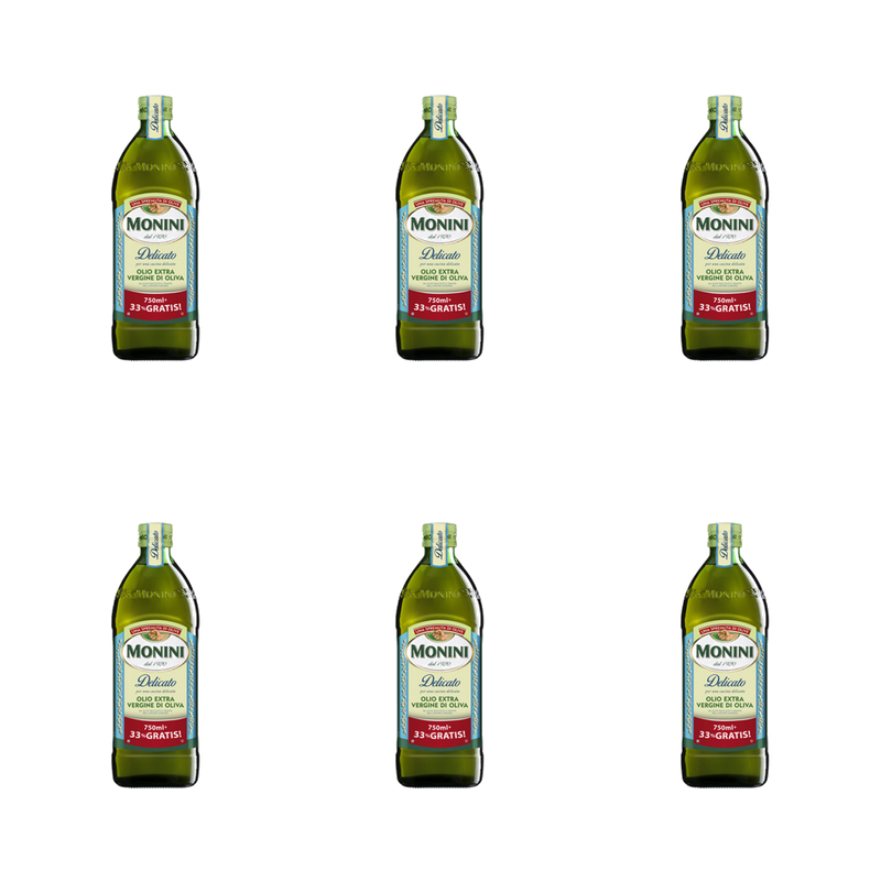 Monini Oliwa z oliwek Extra Vergine Delicato 750ml + 33% X6