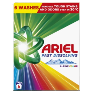 Ariel Fast Dissolving Alpine Color Proszek do prania 330g, 6 prań