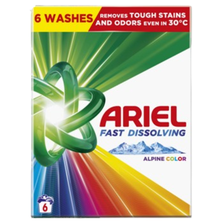 Ariel Fast Dissolving Alpine Color Proszek do prania 330g, 6 prań