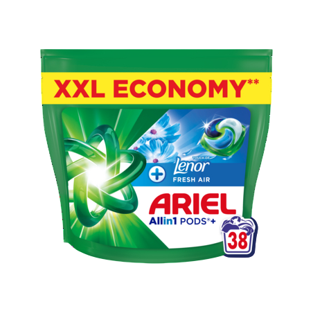 Ariel Allin1 PODS+ Touch of Lenor Fresh Air Kapsułki do prania, 38 prań