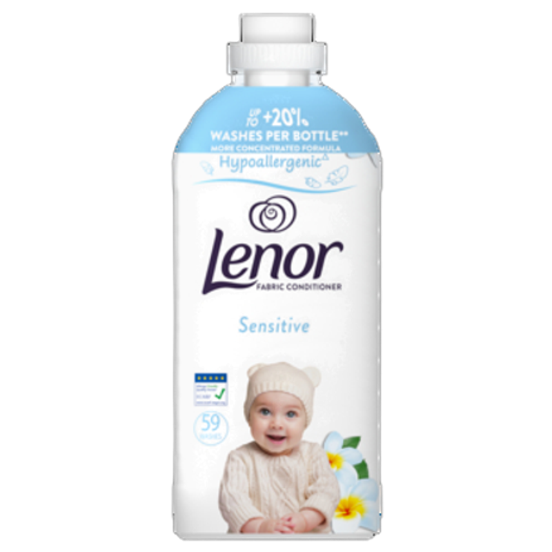Lenor Płyn do płukania tkanin Sensitive 1.239l, 59 prań