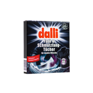 DALLI Chusteczki do prania ciemnych tkanin 10szt