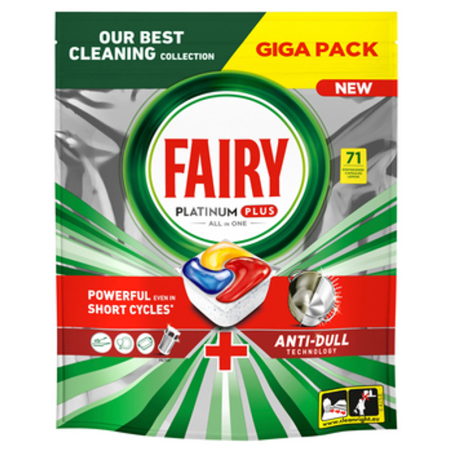 Fairy Platinum Plus All In One Tabletki do zmywarki Cytryna 71 szt.