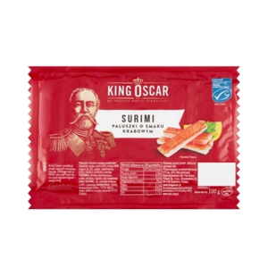 Surimi - paluszki rybne o smaku krabowym 100g King Oscar