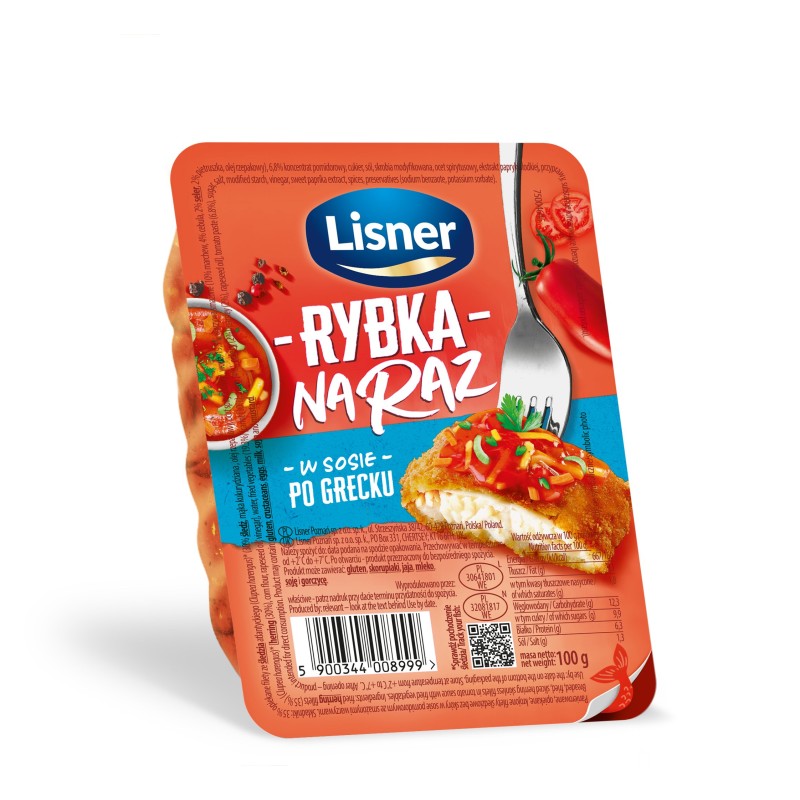 Rybka na raz po grecku Lisner 100g