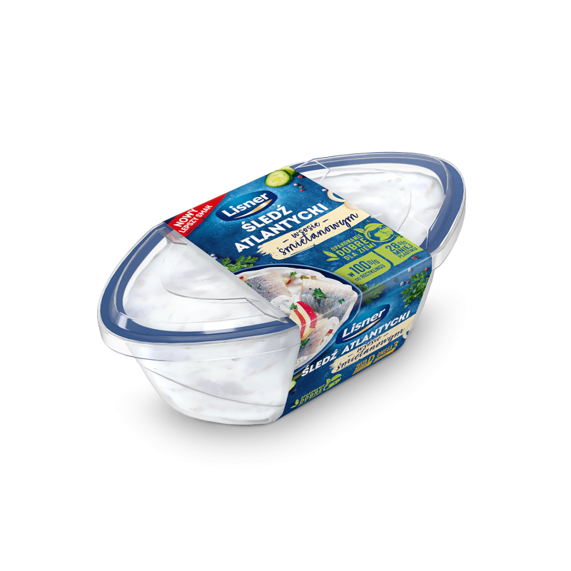 Śledź atlantycki w sosie śmietanowym Lisner 280g