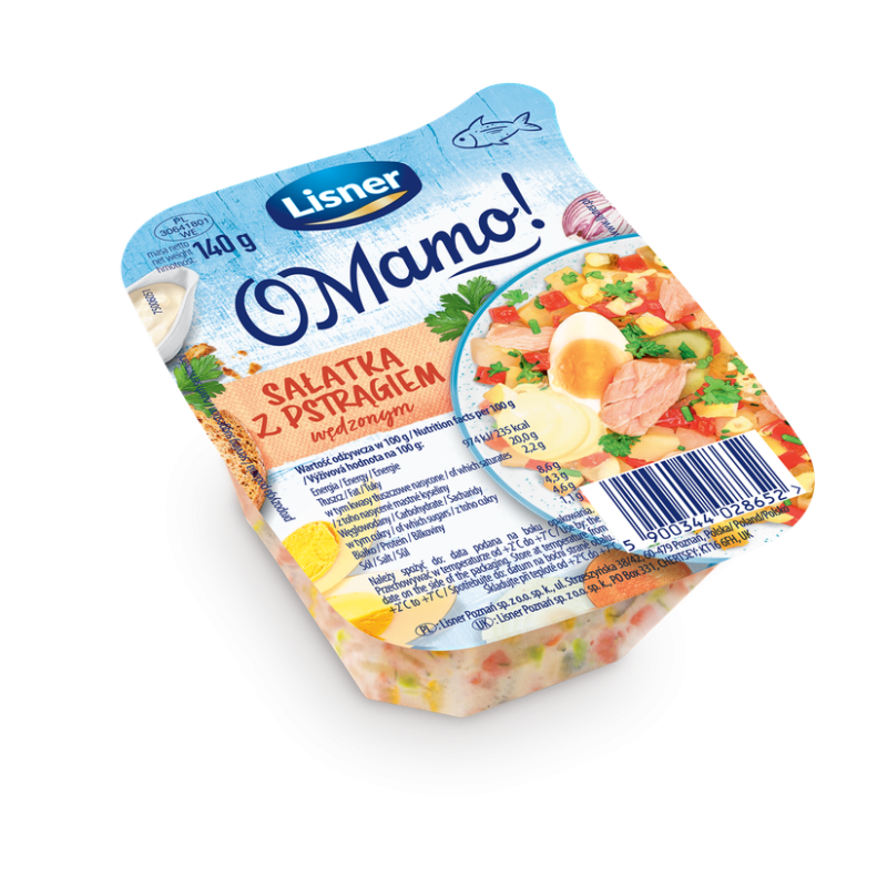 O Mamo! Sałatka z pstrągiem 140 g Lisner