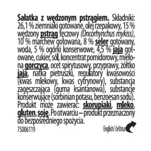 O Mamo! Sałatka z pstrągiem 140 g Lisner