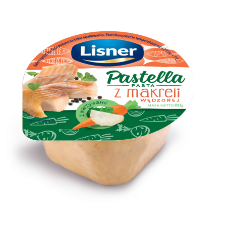 Pastella Pasta z makreli wędzonej z warzywami Lisner 80 g