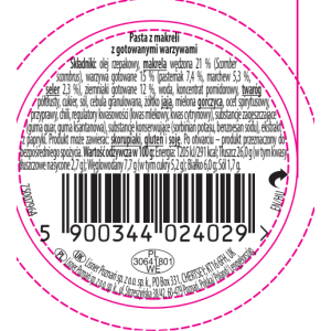Pastella Pasta z makreli wędzonej z warzywami Lisner 80 g
