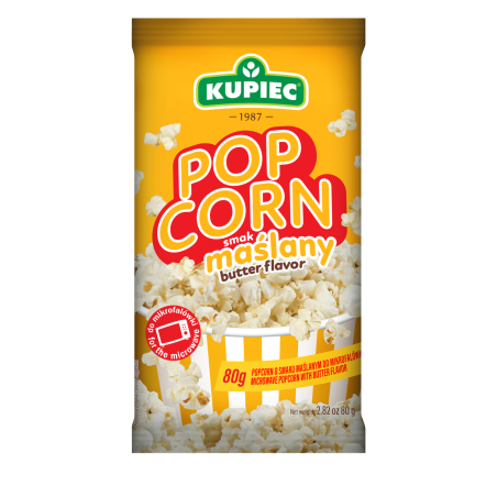 Kupiec Popcorn o smaku maślanym 80g
