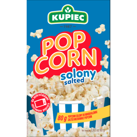 Kupiec Popcorn solony 80g