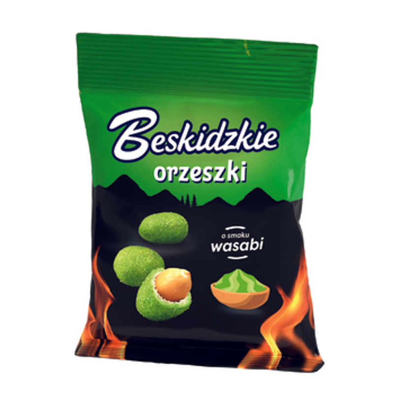 Beskidzkie Orzeszki ziemne w cieście o smaku wasabi 70g
