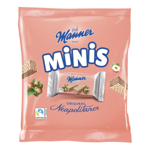 Manner Wafle Minis z orzechami 10x15g