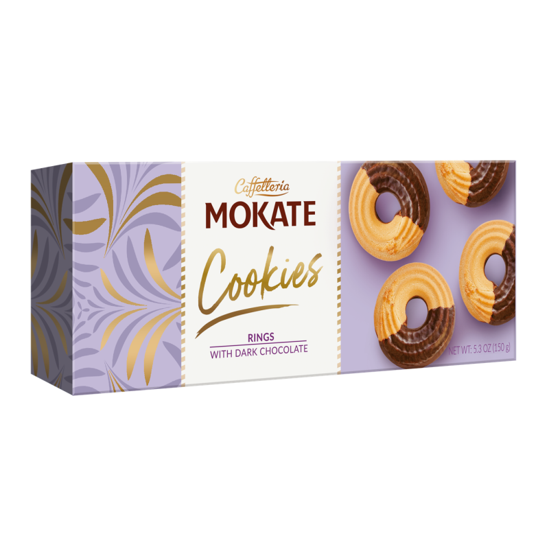 Caffeteria Mokate ringi z ciemną czekoladą 150 g