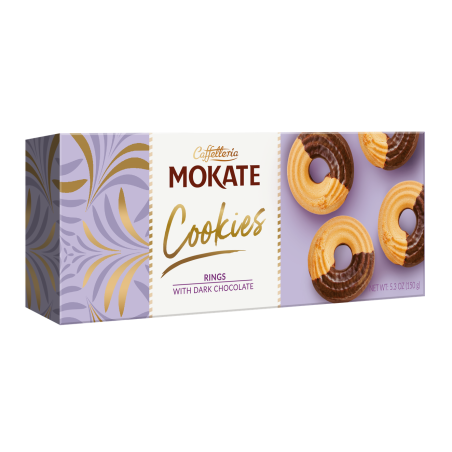 Caffeteria Mokate ringi z ciemną czekoladą 150 g