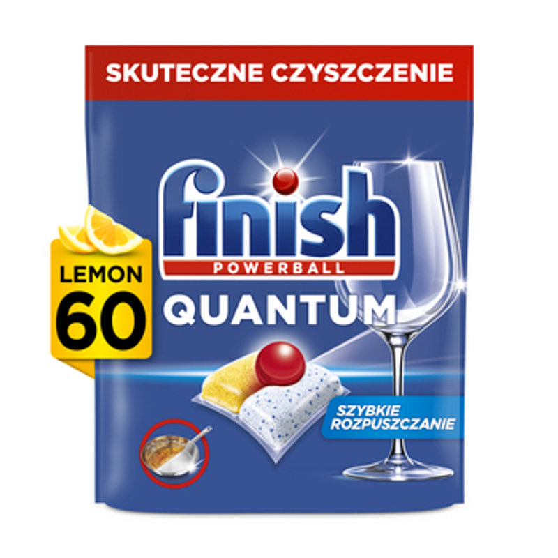 Finish Kapsułki do zmywarki Quantum All-in-1 lemon 60 szt.