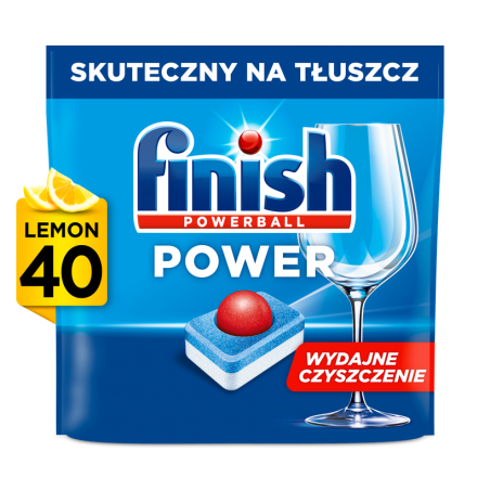 Finish Tabletki do zmywarki Power All-in-1 lemon 40 szt.