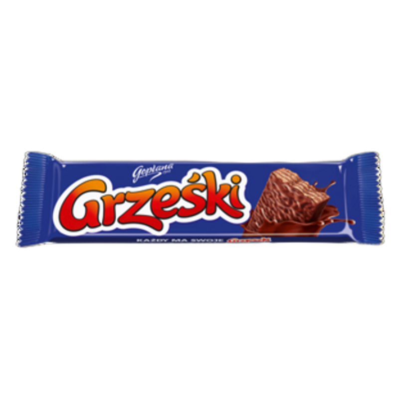 Grześki Wafel przekładany kremem kakaowym w czekoladzie 36 g