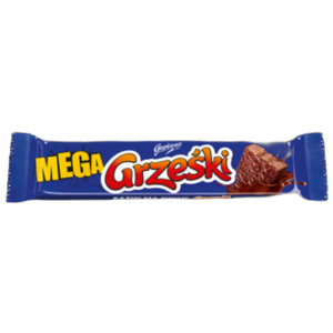 Grześki Mega Wafelek Kakaowy w Czekoladzie - Baton Czekoladowy 48 g