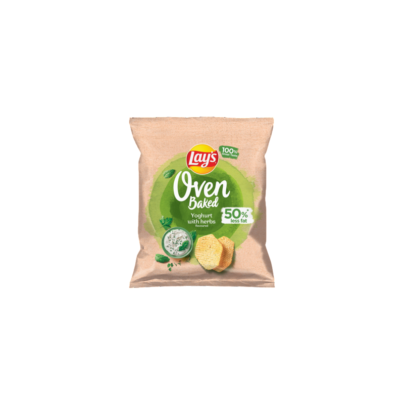 Lay's Oven Baked Chipsy o smaku jogurtu z ziołami 40g