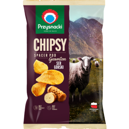 Przysnacki chipsy Spacer pod Giewontem o smaku sera górskiego 130 g