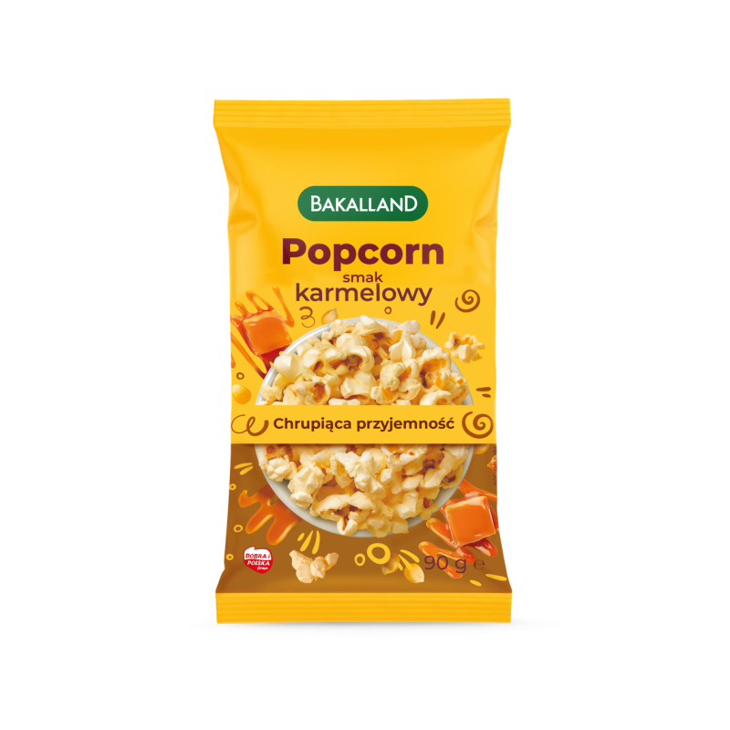 Bakalland Popcorn smak karmelowy 90g