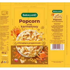 Bakalland Popcorn smak karmelowy 90g