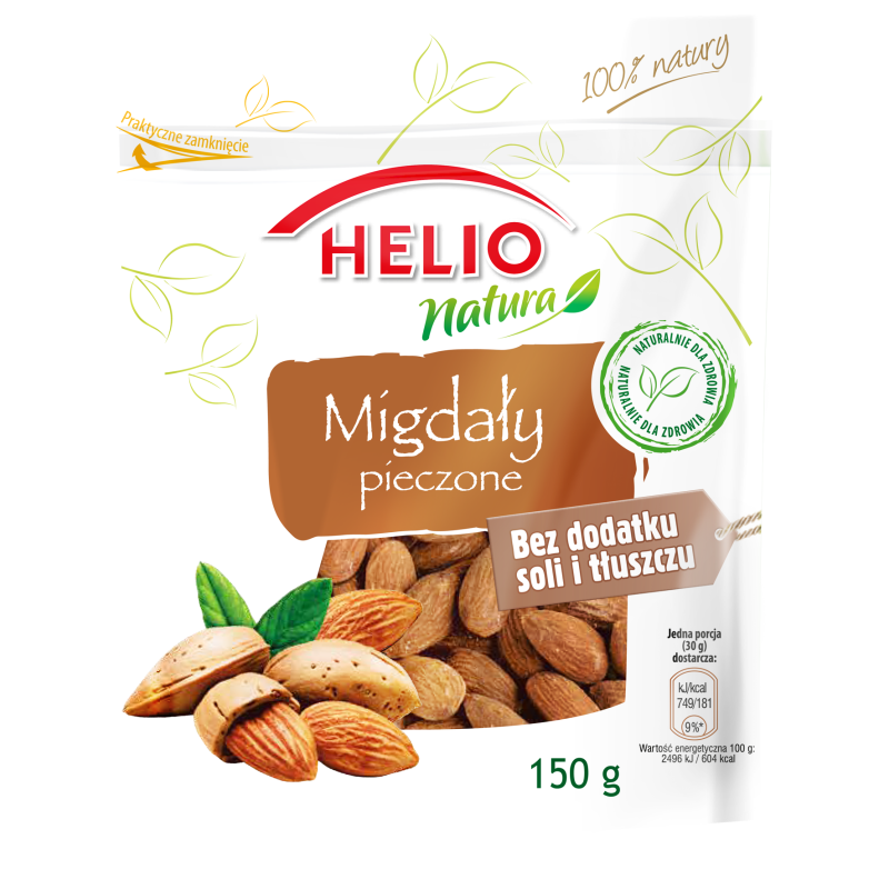 Migdały pieczone 150 g Helio natura