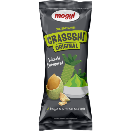 Crasssh Original - orzeszki ziemne w skorupce o smaku wasabi 60g Mogyi