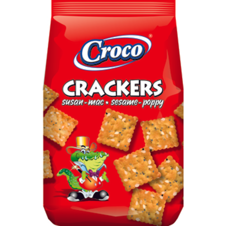 CROCO krakersy z sezamem i makiem 100 g
