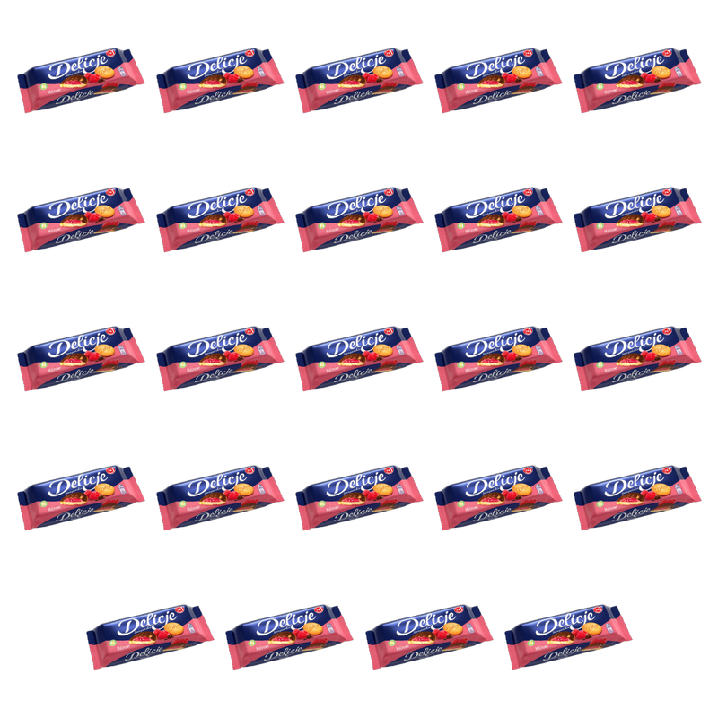 Delicje Szampańskie Malinowe 147g X24