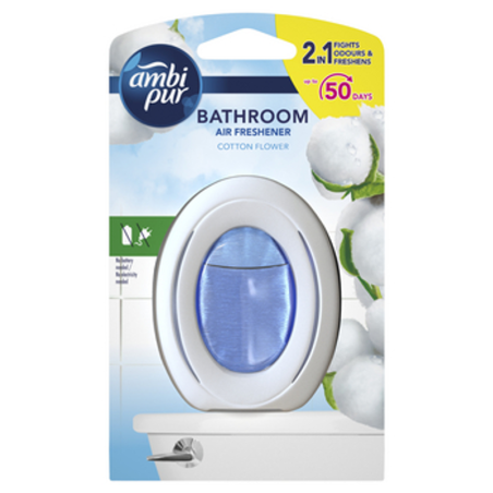 AmbiPur Bathroom 2in1 Cotton Flower, nieelektryczny odświeżacz powietrza