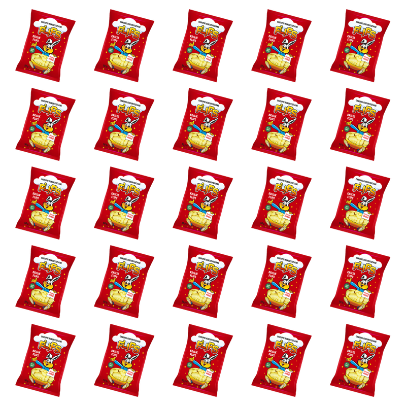 Flips Chrupki Kukurydziane Bezglutenowe z Grysu Kukurydzianego Dla Dzieci 50g X25