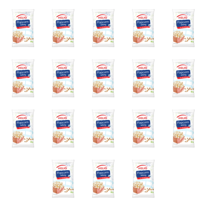 Popcorn do Mikrofalówki Solony Ziarno Kukurydzy do Prażenia 90 g HELIO X18