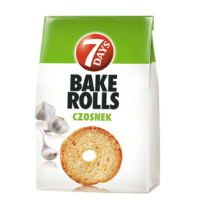 7 DAYS Bake Rolls Czosnek 150g X12