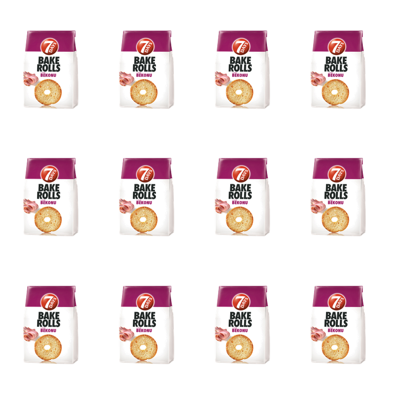 7 DAYS Bake Rolls Bekon 150g X12