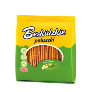 Beskidzkie Paluszki o smaku serowo-cebulowym 180g X16