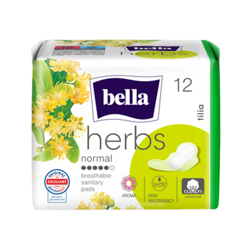 Podpaski BELLA Herbs z kwiatem lipy 12 szt.