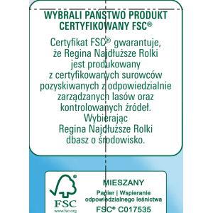 Papier toaletowy Regina Najdłuższe Rolki 4 rolki opakowanie papierowe