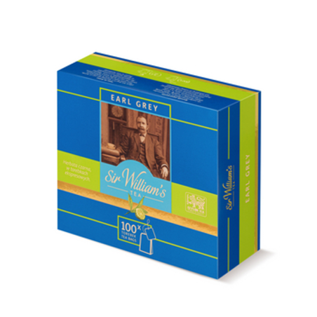 Herbata Sir William's Tea Earl Grey 100 szt.x2g