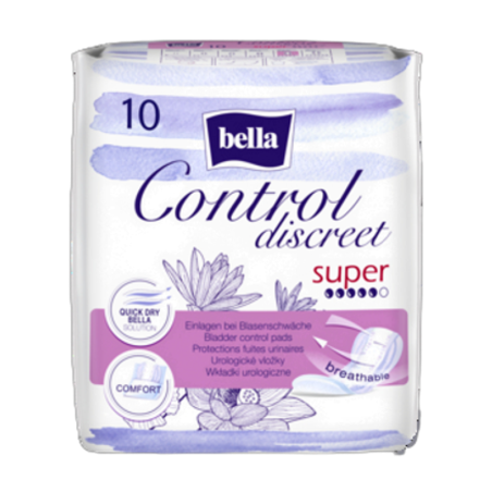 Wkładki urologiczne Bella Control Discreet SUPER 10szt.