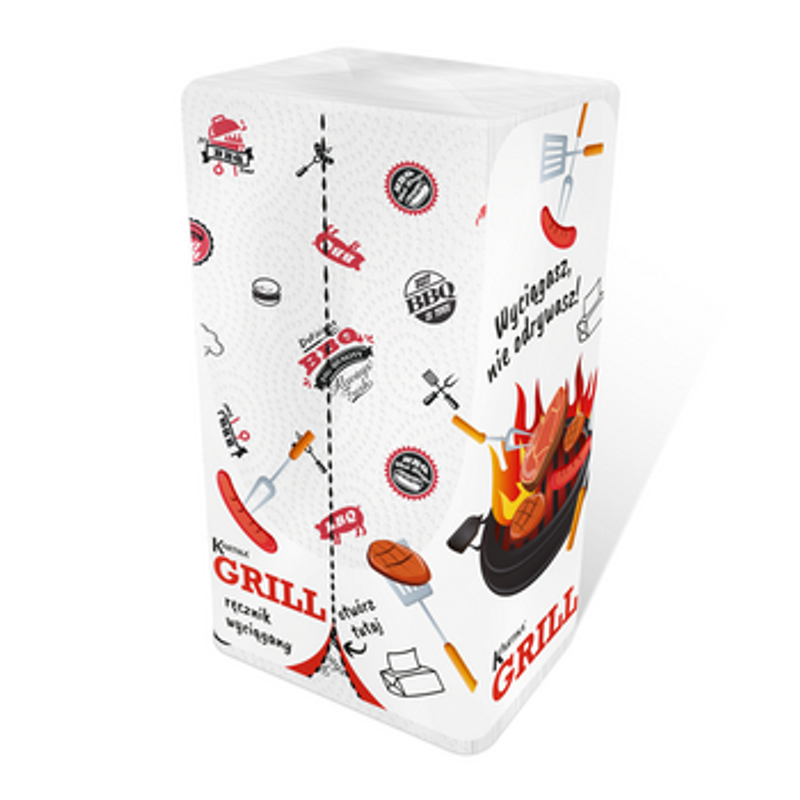 Kartika Ręcznik papierowy ZZ Grill DECOR pakiet 150 list 2-warstwowy