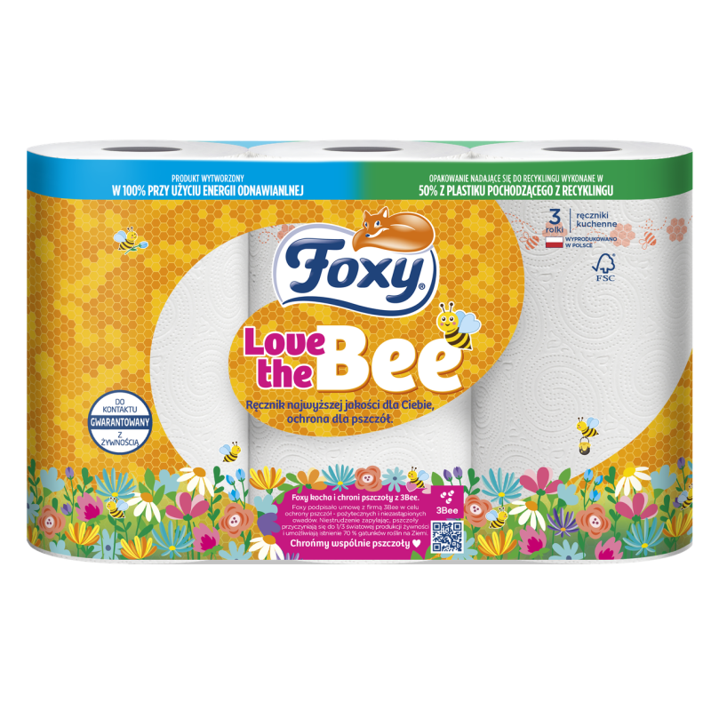 Ręcznik kuchenny Foxy Love The Bee 3 rolki