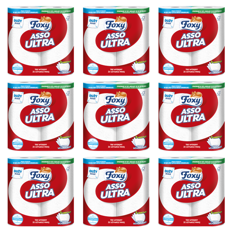 Ręcznik Kuchenny Foxy Asso Ultra BIG 2 rolki X9
